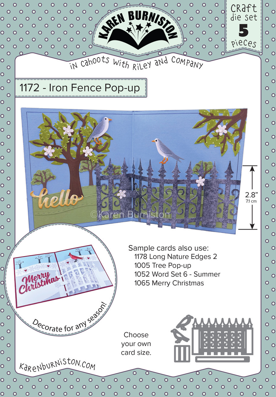 Karen Burniston Iron Fence Pop-up Die