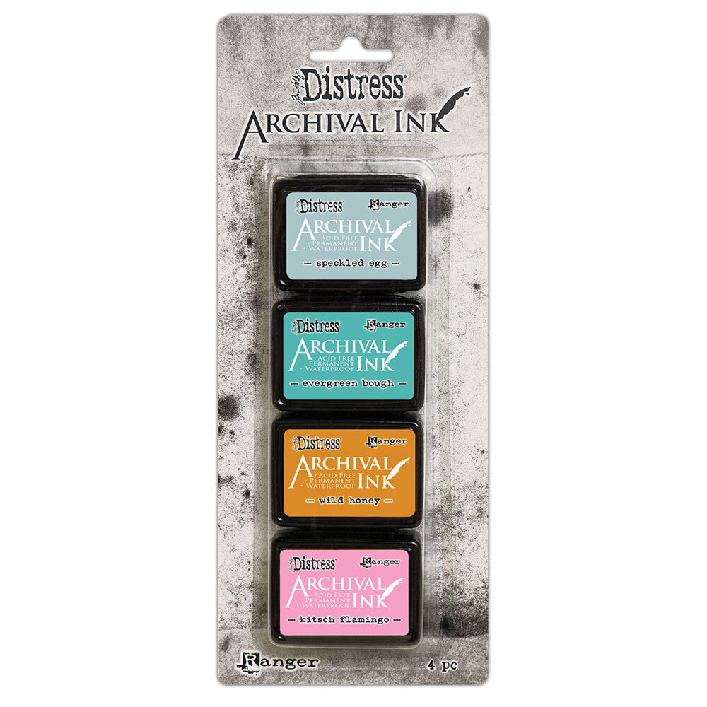 Tim Holtz Distress Mini Archival Ink Pads Kit #4<br>