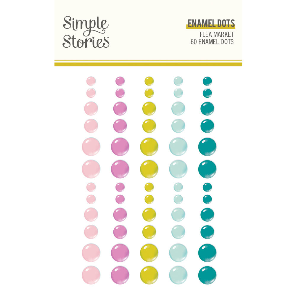 Simple Stories Flea Market Enamel Dots