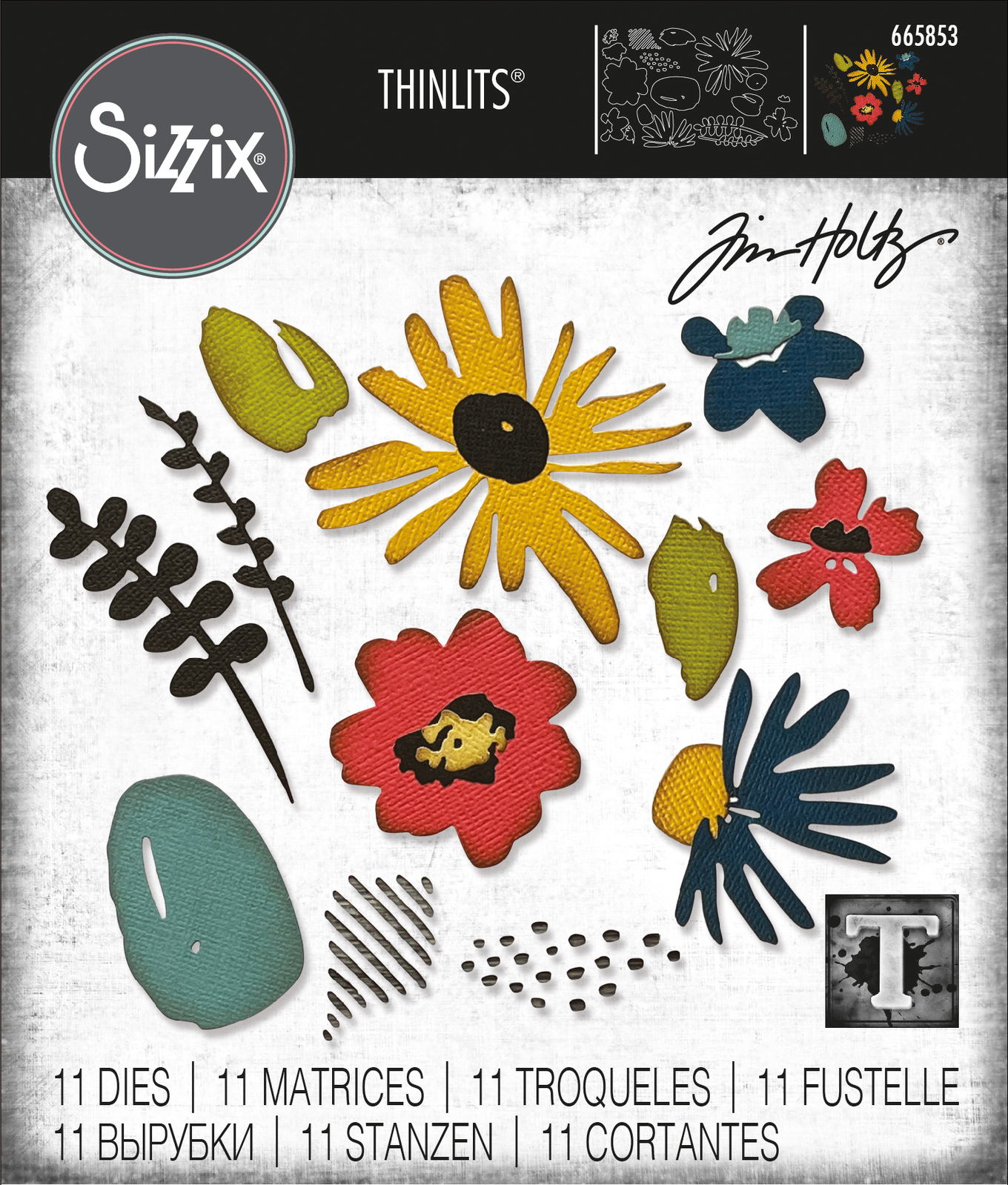 Tim Holtz Modern Floristry Thinlits Die Set<br>