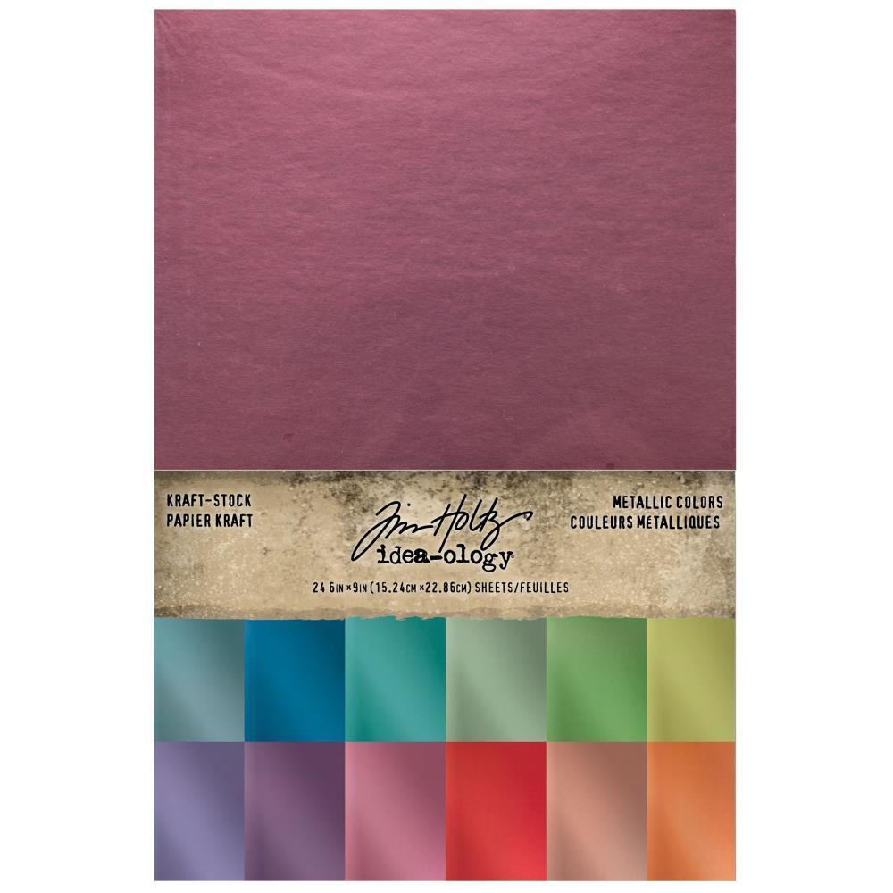 Tim Holtz Idea-Ology Metallic Colors Kraft Stock<br>