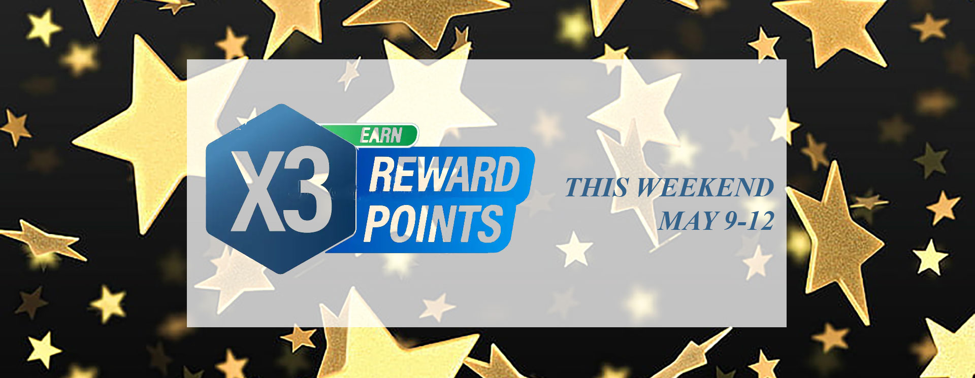 Earn Triple Reward Points This Weekend