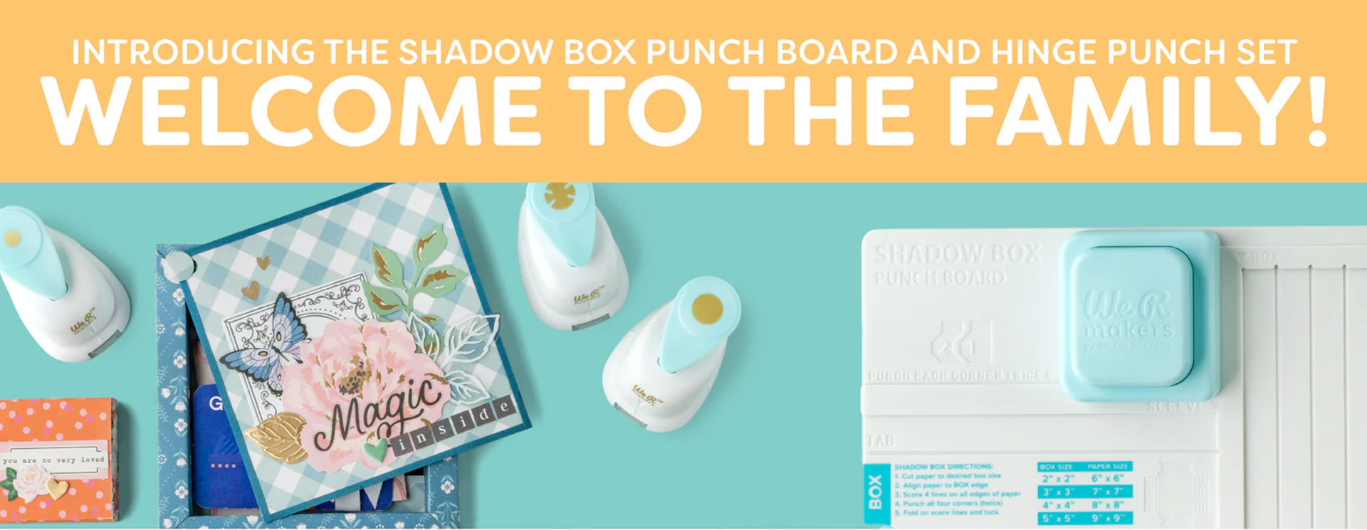 We R Makers : Shadow Box Punch Board