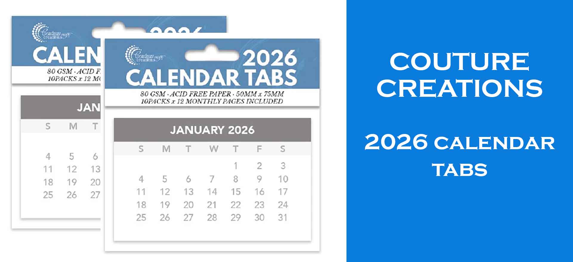 2026 Calendar Tabs