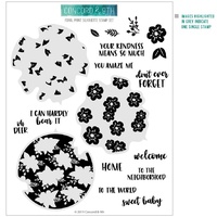 Concord & 9th Stamp Floral Print Silhouette