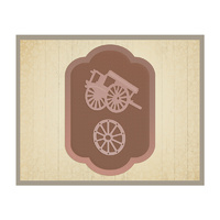 AUSTRALIA 2 DIE COLLECTION OLD FARM CART TAG SET 57X83MM