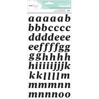 American Crafts Thickers Alpha Stickers Saturday Good Vibes Black Puffy by Dear Lizzy