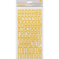 American Crafts Thickers Alpha Stickers Shoreline Glitter Foam Boardwalk Honeycomb