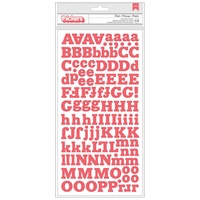American Crafts Thickers Alpha Stickers Styleboard Polish Coral Foam by Crate Paper