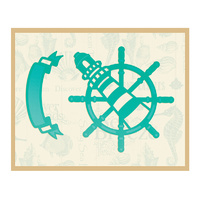 Couture Creations Sea Breeze Die Lighthouse & Banner 67x75mm, 56x24mm