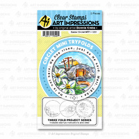 Art Impressions Circlet Mini Tryfolds Stamp & Die Set Easter