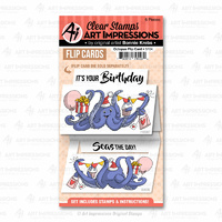 Art Impressions Flip Card Stamp Octopus