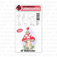 Art Impressions Watercolours Stamp Elves