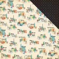 Carta Bella 12x12" Double Sided Cardstock Metropolitan Girl Girls and Cities
