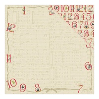 Authentique 12x12" Cardstock Classic Christmas Five Numbered Days & Music Numbers