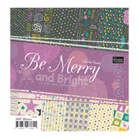 Couture Creations 12x12" Paper Pad Be Merry & Bright 24pg