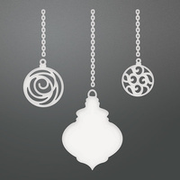 Couture Creations Die Be Merry 3 Chained Baubles Set