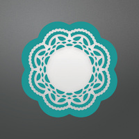 Couture Creations Die Enchanted Tea Party Collection Doily Set 2pc