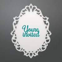 Couture Creations Die Enchanted Tea Party Collection Enchanted Frame 2pc