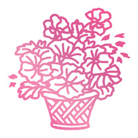 Couture Creations C'est La Vie Hotfoil Stamp Basket of Flowers