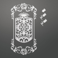 Couture Creations C'est La Vie Decorative Die Set Rosy Frame & Tag 5pc