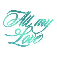 Couture Creations Le Petit Jardin Hotfoil Stamp All My Love