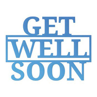 Couture Creations Everyday Mini Die Get Well Soon Sentiment 