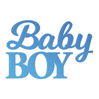 Couture Creations Everyday Mini Die Baby Boy Sentiment 
