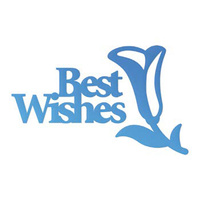Couture Creations Everyday Mini Die Best Wishes Sentiment 