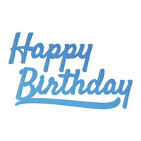 Couture Creations Everyday Mini Die Happy Birthday Sentiment & Stars