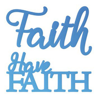 Couture Creations Everyday Mini Die Have Faith Sentiment 