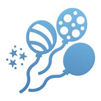Couture Creations Everyday Mini Die Balloons Silhouette 