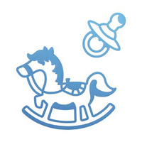 Couture Creations Everyday Mini Die Horse & Pacifier Silhouette 