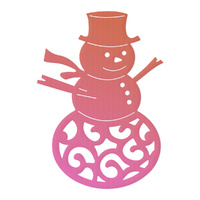 Couture Creations Highland Christmas Mini Die Filigree Snowman