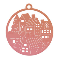 Couture Creations Highland Christmas Mini Die Small Town Tag