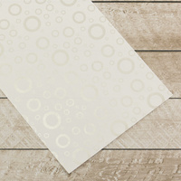 Couture Creations Special Occasions Foiled Paper Pack Silver Circles on White
