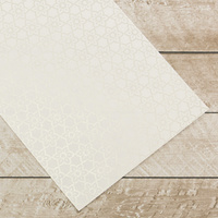 Couture Creations Special Occasions Foiled Paper Pack Silver Daisies on White