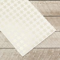 Couture Creations Special Occasions Foiled Paper Pack Silver Poinsettias on White