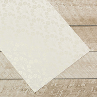 Couture Creations Special Occasions Foiled Paper Pack Silver Clovers on White