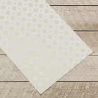 Couture Creations Special Occasions Foiled Paper Pack Silver Diamonds on White