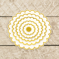 Couture Creations Modern Essentials Cut, Foil and Emboss Nesting Scalloped Die Circles