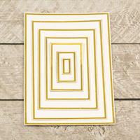 Couture Creations Modern Essentials Cut, Foil and Emboss Nesting Die Rectangles