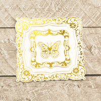 Couture Creations Cut, Foil and Emboss Decorative Nesting Die Butterfly Frames
