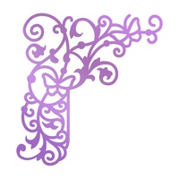 Couture Creations Butterfly Garden Hotfoil Stamp Butterfly Corner