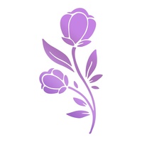 Couture Creations Butterfly Garden Hotfoil Stamp Blooming Flower