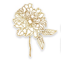 Couture Creations Butterfly Garden Cut, Foil & Emboss Die Ruffled Peony