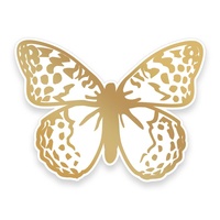 Couture Creations Butterfly Garden Cut, Foil & Emboss Die Garden Butterfly