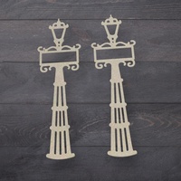 Couture Creations Butterfly Garden Chipboard Flourished Signpost