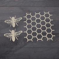 Couture Creations Butterfly Garden Chipboard Beehive & Bees