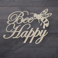 Couture Creations Butterfly Garden Chipboard Bee Happy